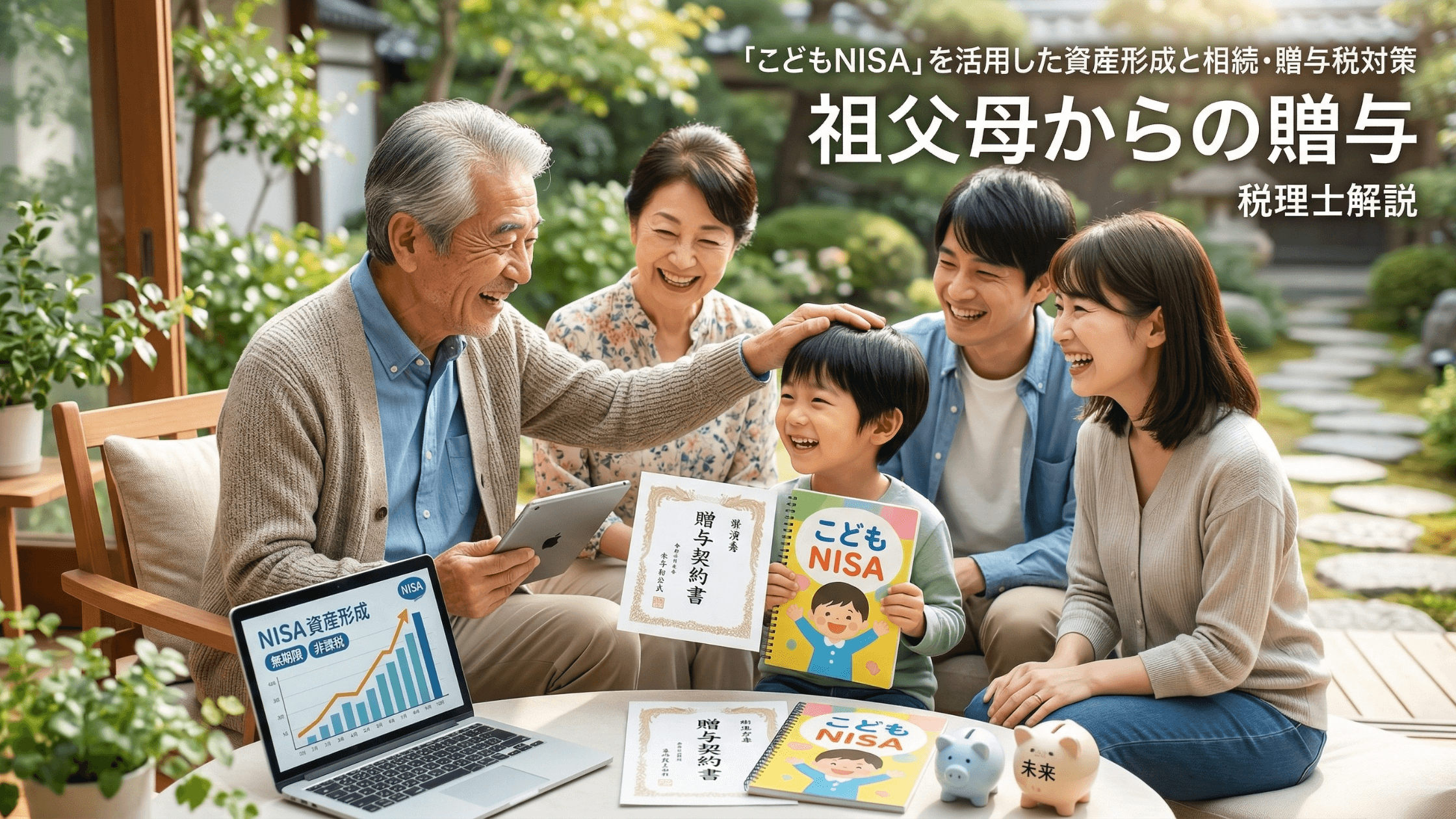祖父母からの贈与にも!「こどもNISA」を活用した資産形成と相続・贈与税対策